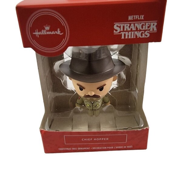 HALLMARK Netflix Stranger Things CHIEF HOPPER Christmas Holiday Ornament - NEW - Picture 3 of 13